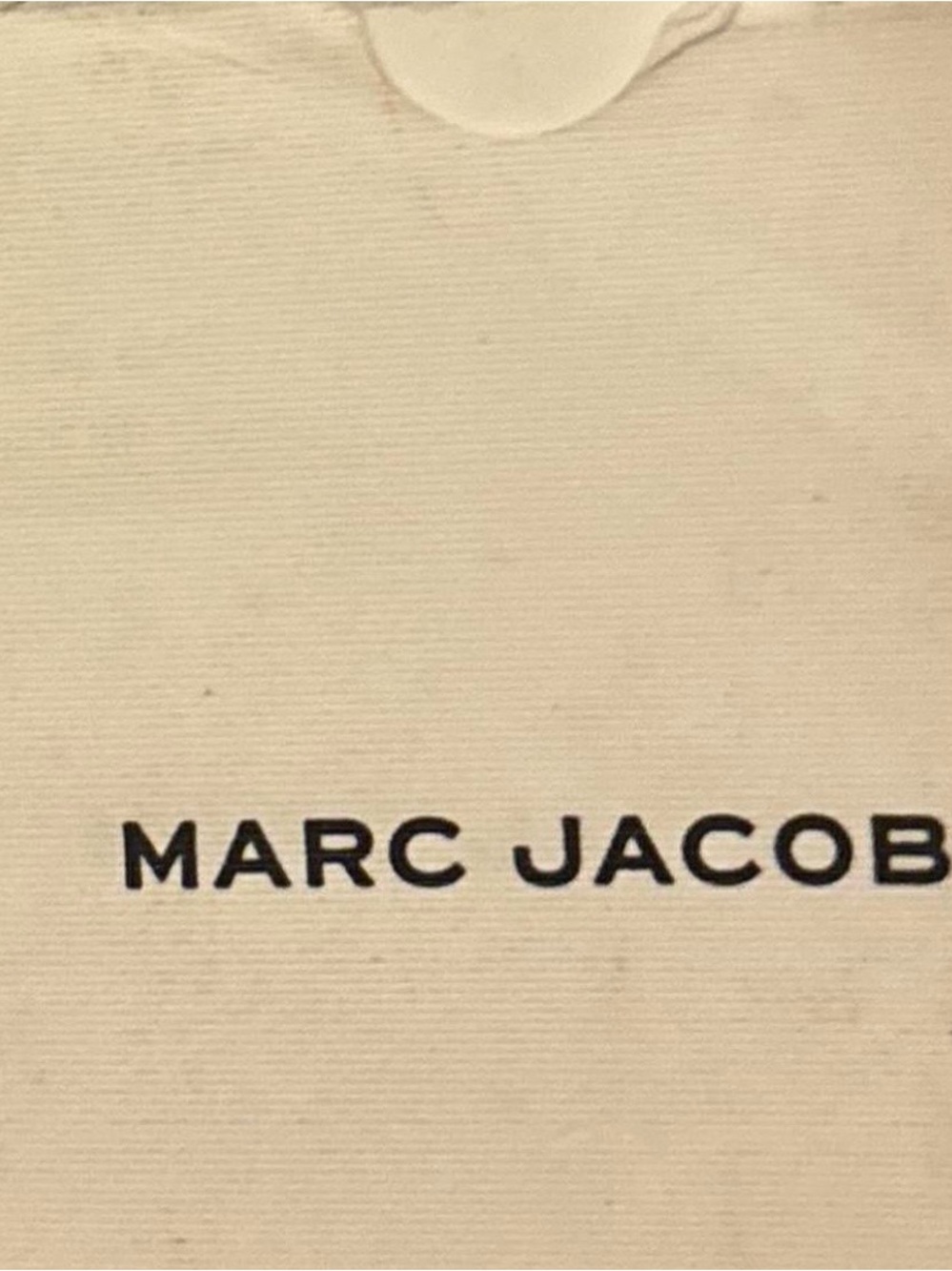 Marc Jacobs Cream Leather Crossbody with Branded Black & Gold Strap - Picture 4 of 6